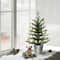 2 ft. Pre-Lit Table Top Artificial Christmas Tree In Metal Pot